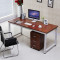 简易钢木桌台式简约桌家用电脑桌书桌学生写字台双人办公桌会议桌 长120*宽80高74单桌子