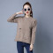 YEESUER短款针织衫上衣镂空破洞潮毛衣线衫 M 卡其色