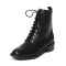 STACCATO/思加图冬季专柜同款黑色牛皮绒里女皮靴9RA68DD6 黑色 37码码