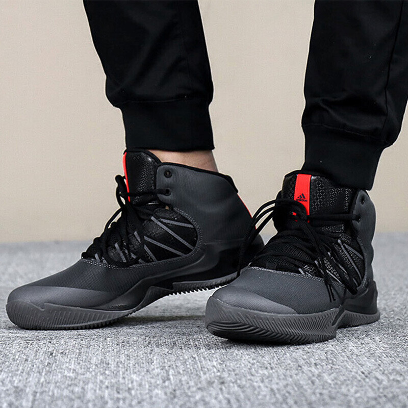 Adidas阿迪达斯男鞋2018春季新款运动高帮实战缓震防滑耐磨休闲篮球鞋CG4806 CG4806 41