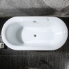 成人小户型浴缸家用欧式个性靠墙卫生间一体式水池浴池水池配件冷 &asymp1.5M 空缸配置