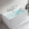 一体式浴缸独立式浴缸亚克力无缝浴缸小户型嵌入式浴缸 &asymp1.7M 简约空缸