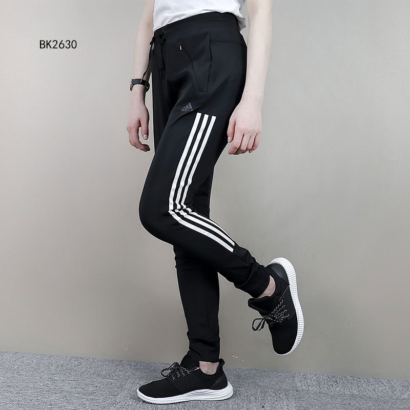 Adidas阿迪达斯女子长裤2017春秋款运动裤小脚收口休闲裤BK2630 2XL BK2630