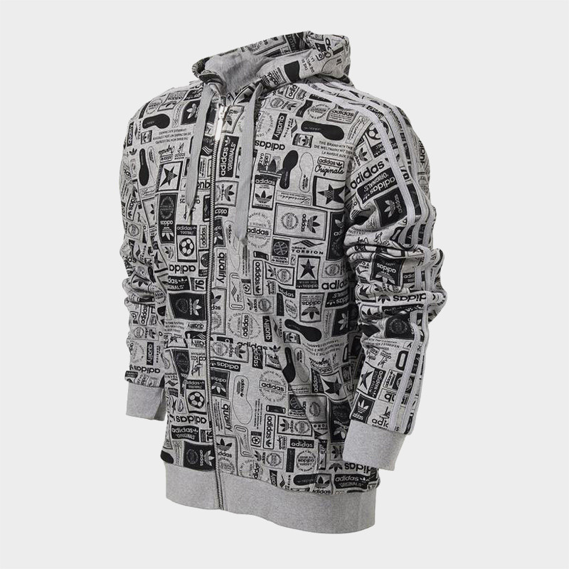 adidas阿迪达斯三叶草夹克男冬季男子新款休闲连帽夹克外套AZ1100