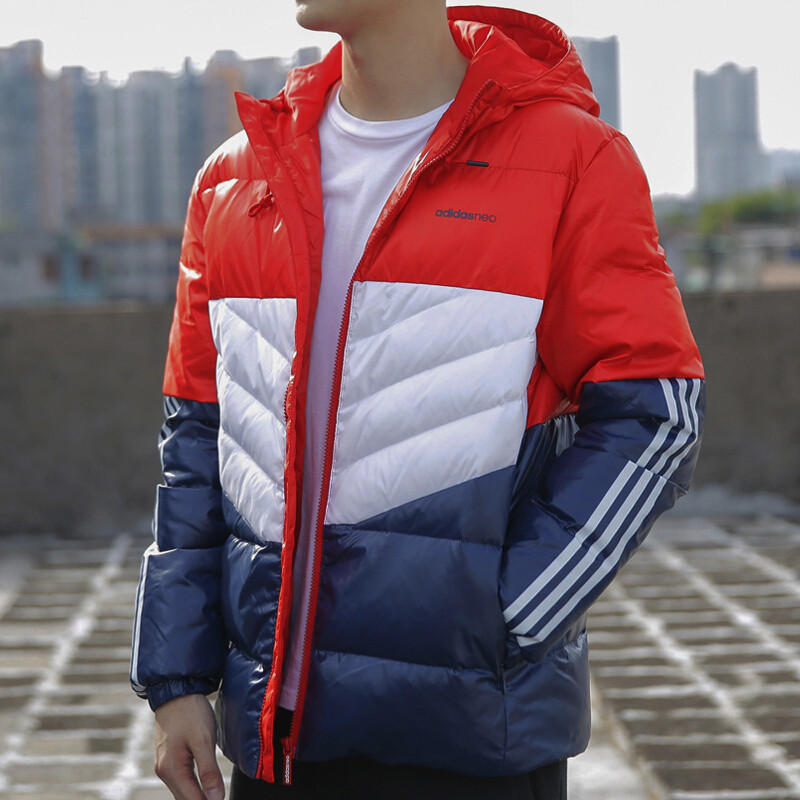 阿迪达斯NEO男装新款休闲运动舒适保暖羽绒服CF9796 2XL 默认颜色
