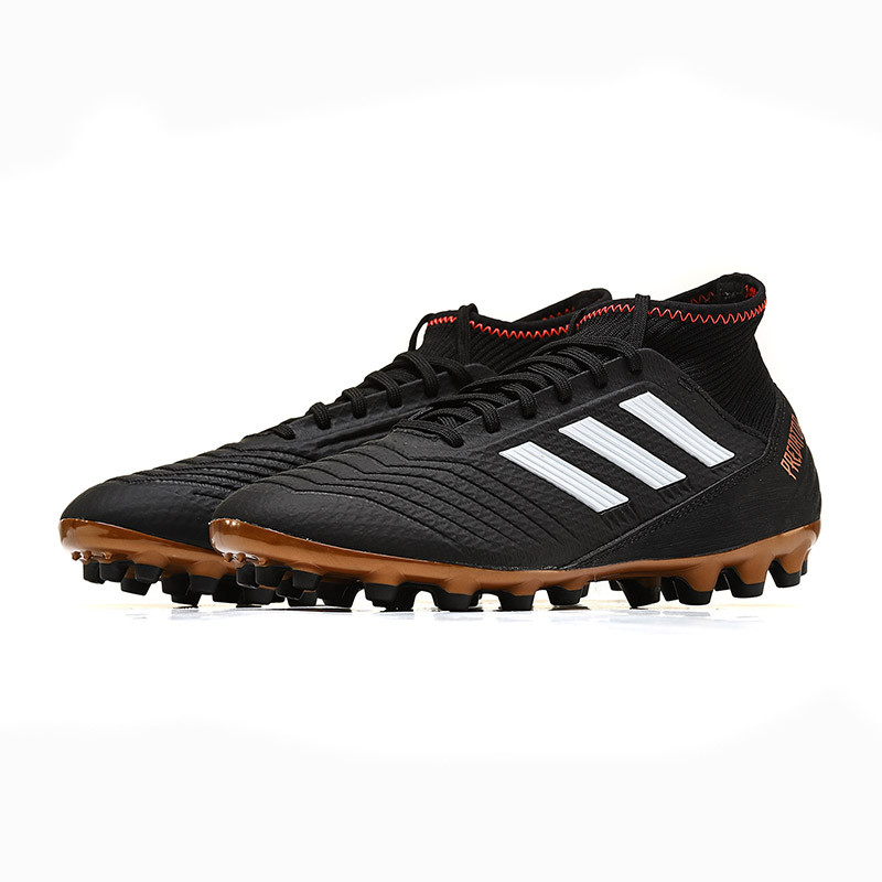 adidas阿迪达斯男子足球鞋18新款PREDATOR猎鹰AG足球运动鞋CP9306 黑色 41码