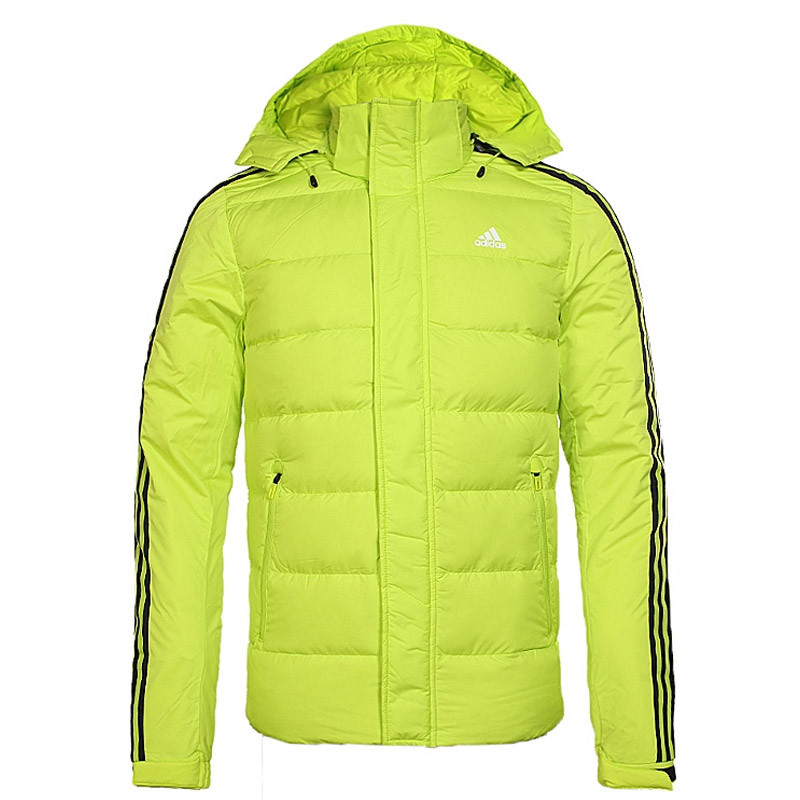 Adidas/阿迪达斯 男子外套 时尚百搭夹克外套舒适保暖羽绒服 BQ8591 黄色 XL