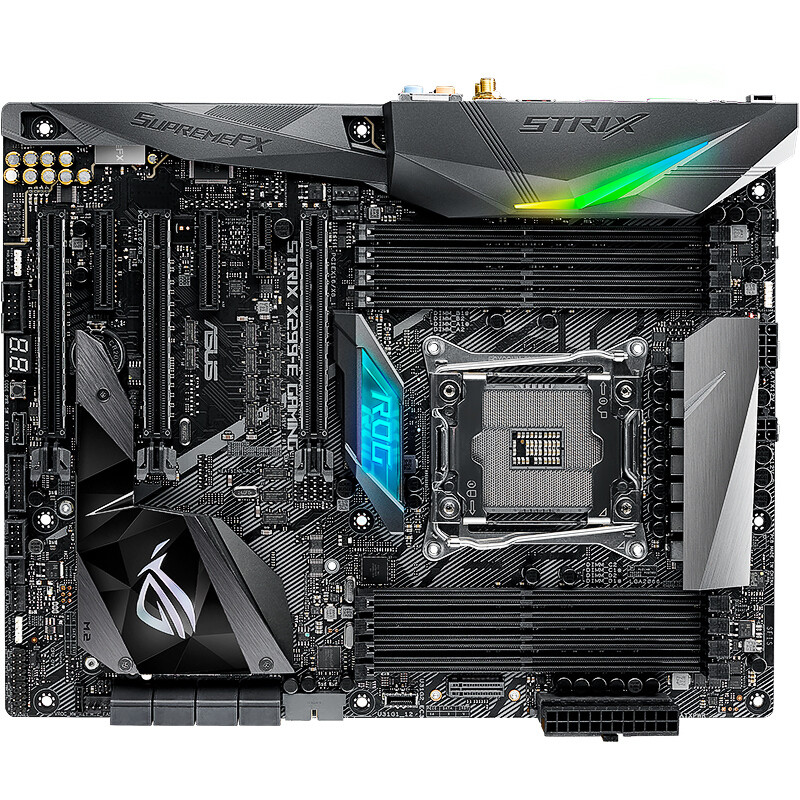 华硕(asus)rog strix x299-e gaming ii lga2066 电脑台式机主板高清