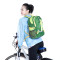 SMOPEN杉美 户外骑行包 反光条防水布双肩背包 男女时尚运动登山包 20L S501 蓝色