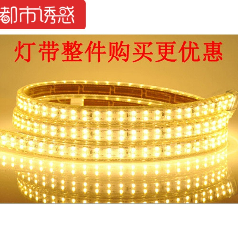 家装led灯带斜三排灯带276灯双排灯带240珠吊顶防水灯条灯带是220V电压的不能接任何 其它蓝色 灯带是220V电压的不能接任何车上