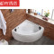 双人浴缸亚克力三角形扇形浴缸独立式情侣冲浪按摩浴盆1米-1.6米 ≈1.5M 加装泡泡彩灯