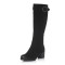 Senda/森达2017冬季新款专柜同款时尚性感女长筒靴3DB12DG7 黑色 37码