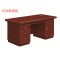 钜晟油漆办公桌职员桌油漆小班台 JC26红棕色1.4米*0.7米