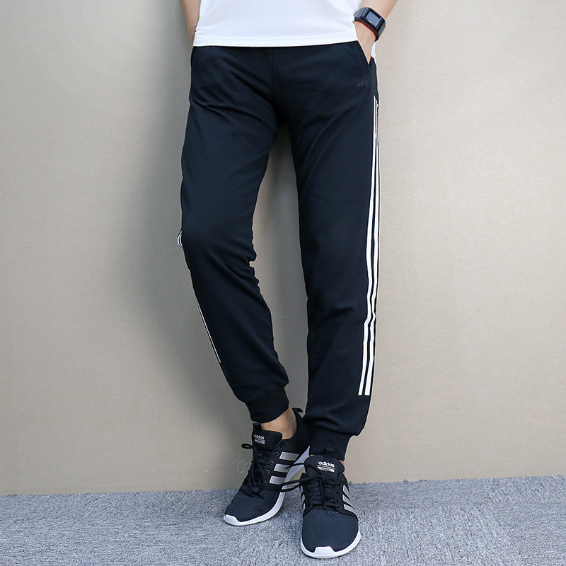阿迪达斯adidas男裤冬季针织保暖收口小脚裤休闲长裤-BP8742 L CD2346
