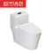 马桶坐便器一体个性小户型抽水马桶卫浴坐便器马桶抽水静音抽水马桶座便器小户型防臭防溅水 400mm A款微晶纳米釉+三孔冲刷【升级】