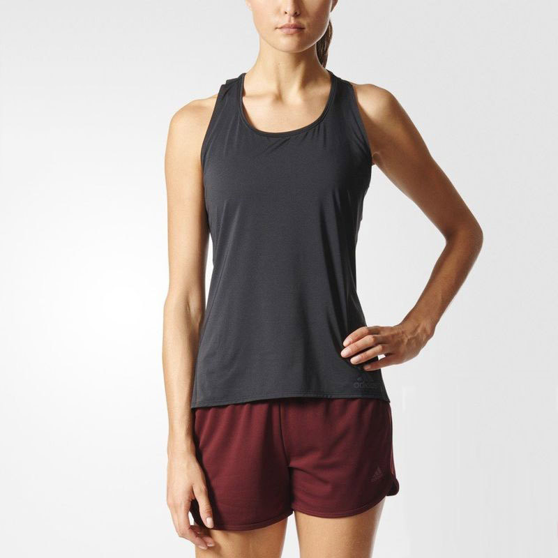adidas阿迪达斯女装背心2017新款综合训练运动服S98264 L 黑色