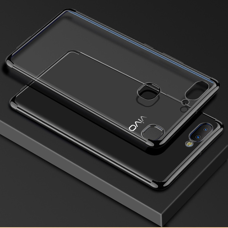 VIPin vivo X20/X20plus/X9s/x9splus/X9/x9plus电镀手机壳（送膜）保护套TPU X20plus黑色