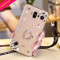华为mate10pro手机壳BLA-AL00保护套BAL-ALOO软maet10pr0挂绳 黑宝石+kt支架+黑沙链