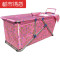 折叠浴缸浴盆浴桶洗澡桶免充气加长加厚浴缸保温保暖 默认尺寸 粉红色