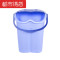 塑料家用带盖足浴盆保温按摩洗脚桶加厚足浴桶手提防滑 小号蓝色(适合160cm以内身高)