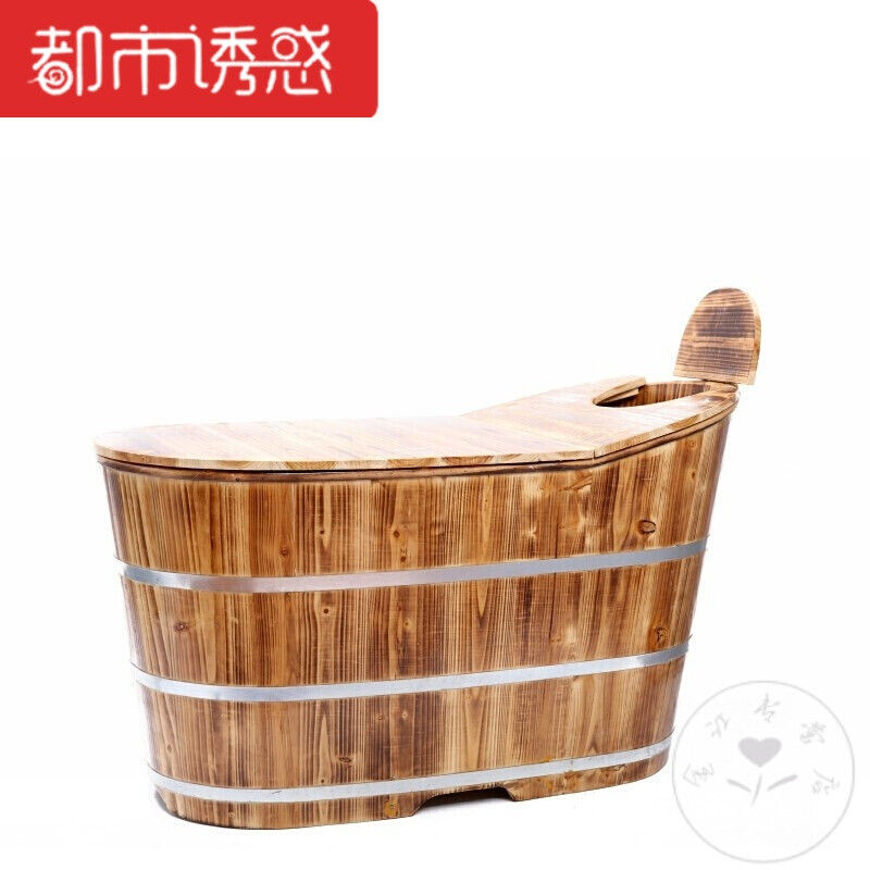 沐浴桶泡澡美容院洗澡桶保温理疗养生按摩器妇科创意防腐加高创意 100*60*62/72(碳化带盖)