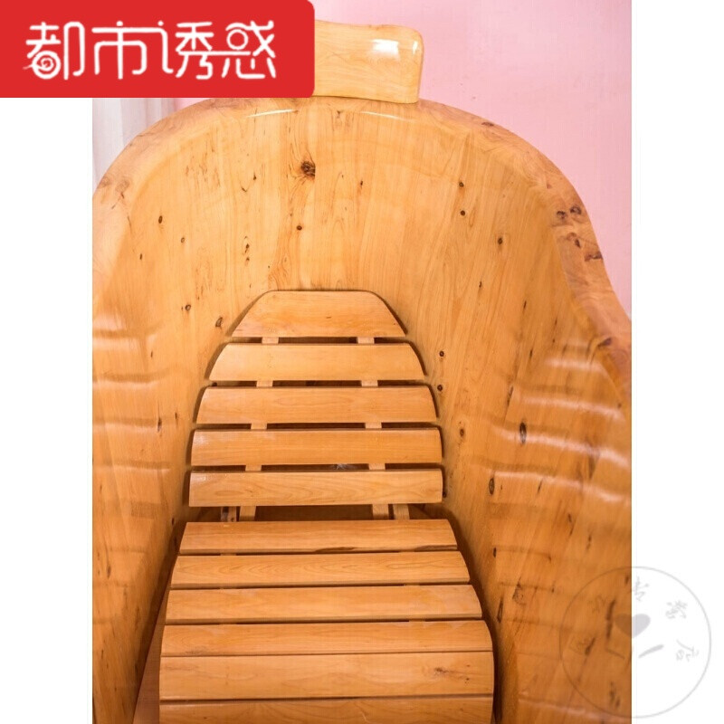 实木家用沐浴桶浴盆节水型香薰盆子坐浴豪华节水小户型浴盆浴室香 套一1.2米(宽62高75/65)