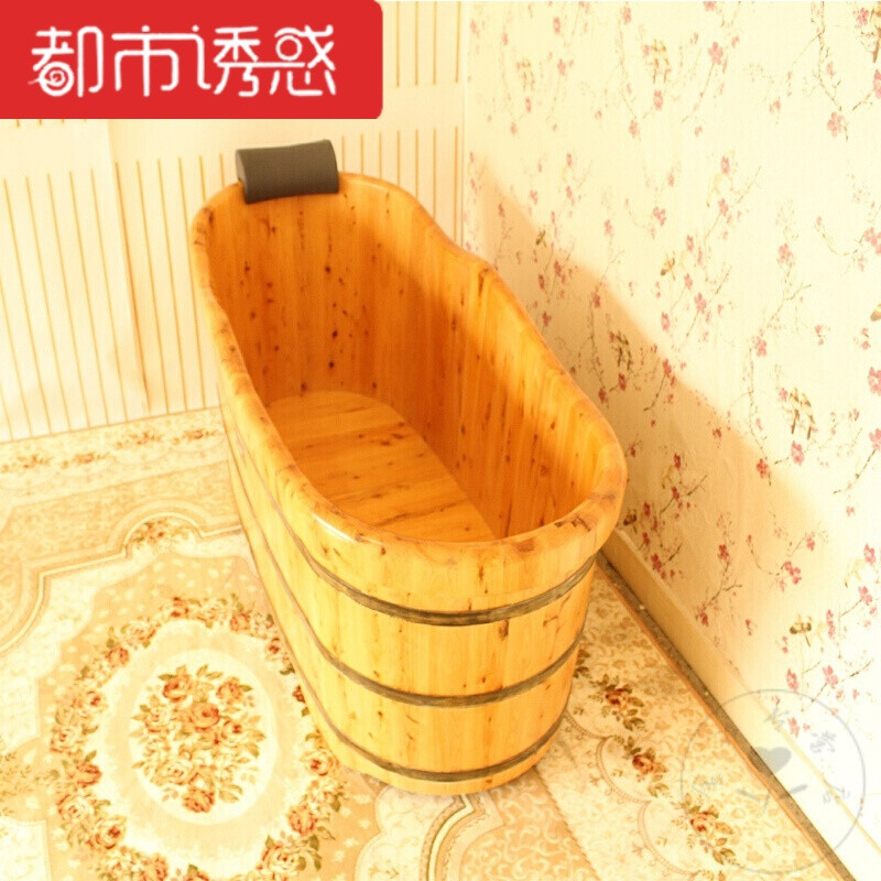 木桶美容院沐浴桶泡澡香薰洗澡盆按摩水桶卫生加高弹跳脚底可坐澡_2 1.5米豪华套餐(宽64高75/65)