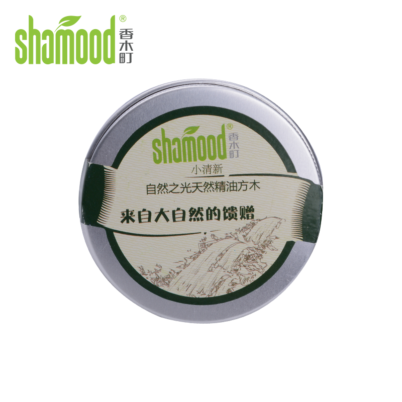 【苏宁自营】香木町(Shamood) 汽车香水 座式香氛 固体精油 精油方木 水果蜜饯味 香薰 原木色 改善车内环境