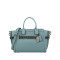 Coach蔻驰 SWAGGER 27双旋锁牛皮大号女士手提斜挎包 59542DKM30F 灰蓝色