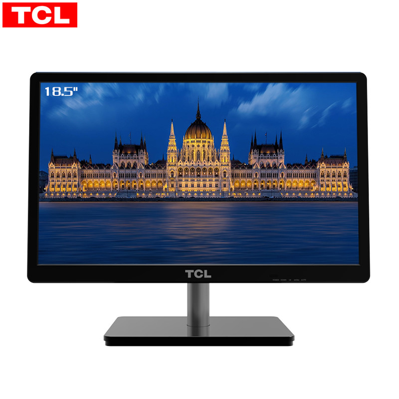TCL T19M1 18.5英寸 LED背光节能标清 窄边框可壁挂 办公家用电脑显示器/显示屏