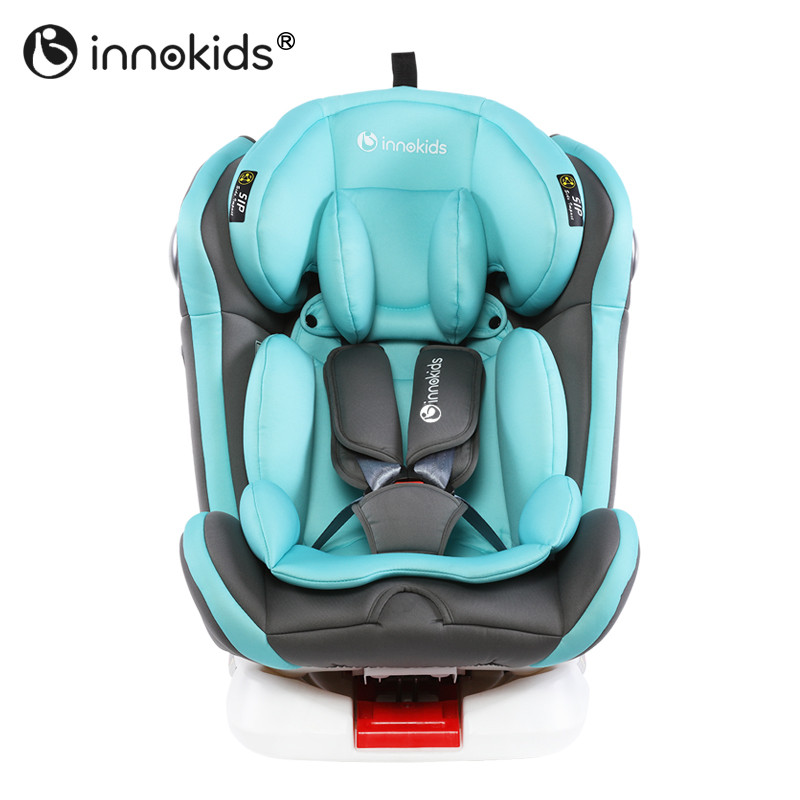 Innokids汽车儿童安全座椅ISOFIX接口 双向安装 宝宝安全座椅 0-12岁 天使蓝（安全带款）