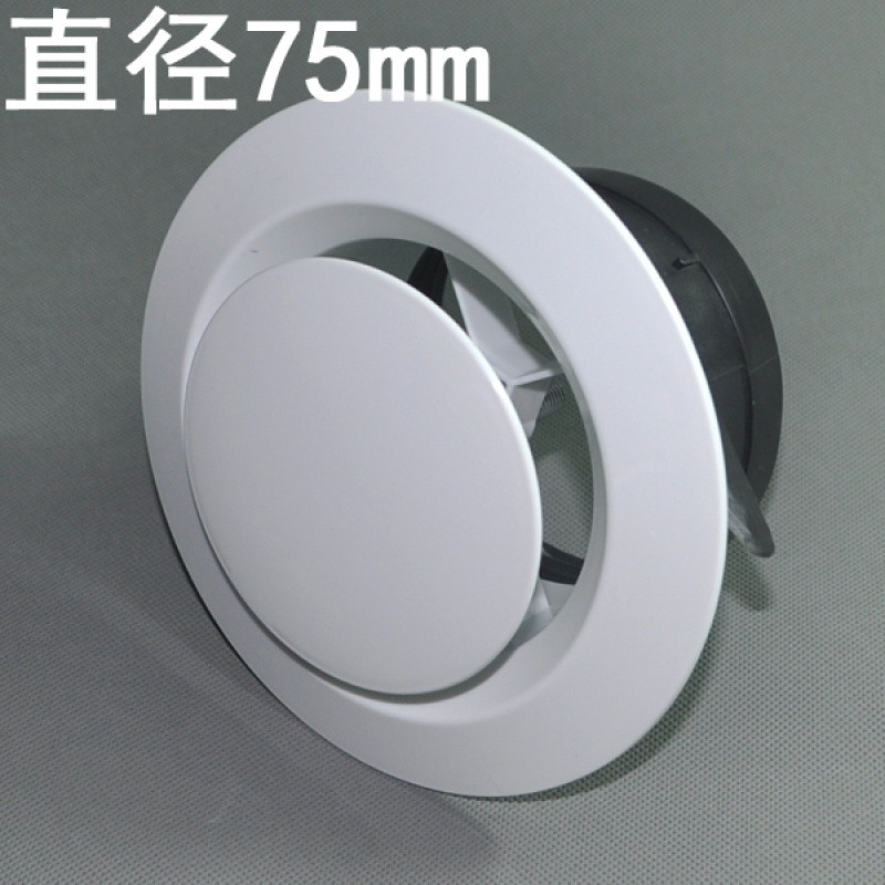 洋子（YangZi）促销ABS新风口新风系统空调排风进风口圆盘可调新风口通风口_1 圆盘可调DN75