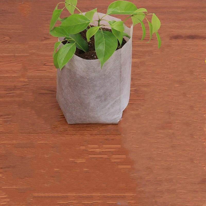 洋子（YangZi）无纺布花盆加厚育苗袋营养袋营养杯育苗杯营养钵植树袋定制_3 8x10(直径4.4x高7.8)五百个