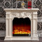 洋子（YangZi）1.5/1.2/1米欧式壁炉深色壁炉白色壁炉贴银箔壁炉壁炉取暖器_1 1白色不含炉心