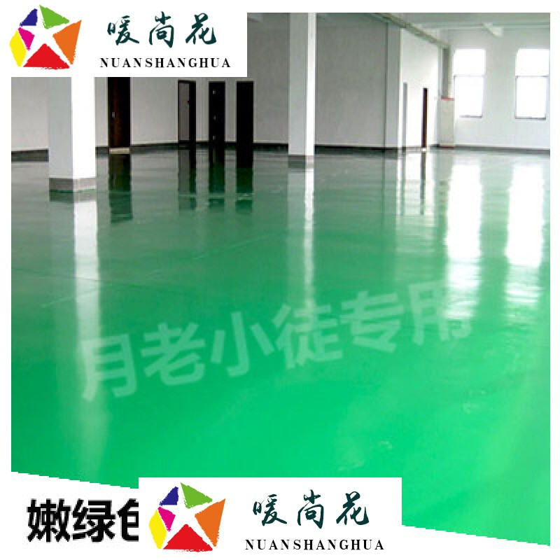 洋子（YangZi）水性环氧树脂地坪漆室内水泥地面漆自流平地板漆耐磨防水地漆油漆卡其色其他_1 嫩绿色