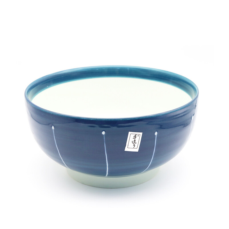 洋子（YangZi）日居仕日式创意水墨家用陶瓷器餐具碗具套装菜碟碗盘餐具套装_1 6.75寸直口圆碗