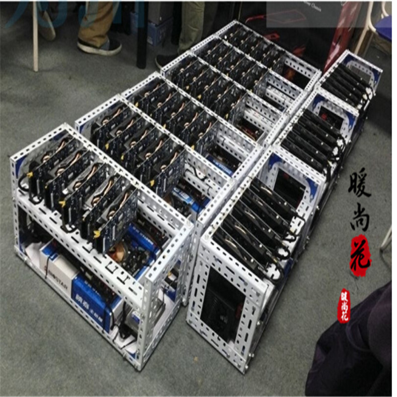 洋子（YangZi）矿机架挖矿机架子设备散热架以太坊多显卡4-6固定机矿架支架特惠促销70_1 70*30*80=双层12卡