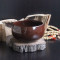 洋子（YangZi）纯黑素食碗钵僧人饭碗咖啡色黄色钵盂釉下彩青瓷陶瓷碗 盖子