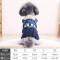 狗狗衣服秋冬装泰迪比熊法斗雪纳瑞幼犬宠物四脚衣小型犬猫咪衣服多色多款多功能宠物用品宠物服饰_2 银