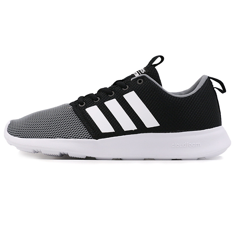 ADIDAS阿迪达斯NEO新款低帮透气轻便男子休闲鞋-AW4159 1号黑色/亮白/侦探灰 42.5