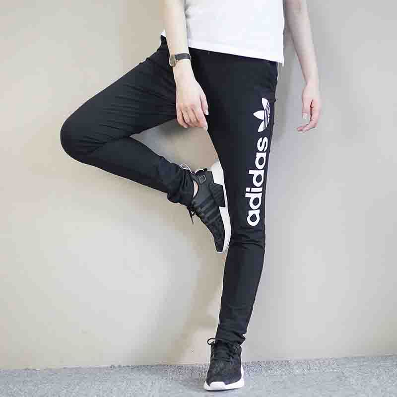 阿迪达斯三叶草女裤秋冬收腿修身小脚裤休闲运动裤长裤-AJ7666 XS AJ7666/2017秋季/薄款