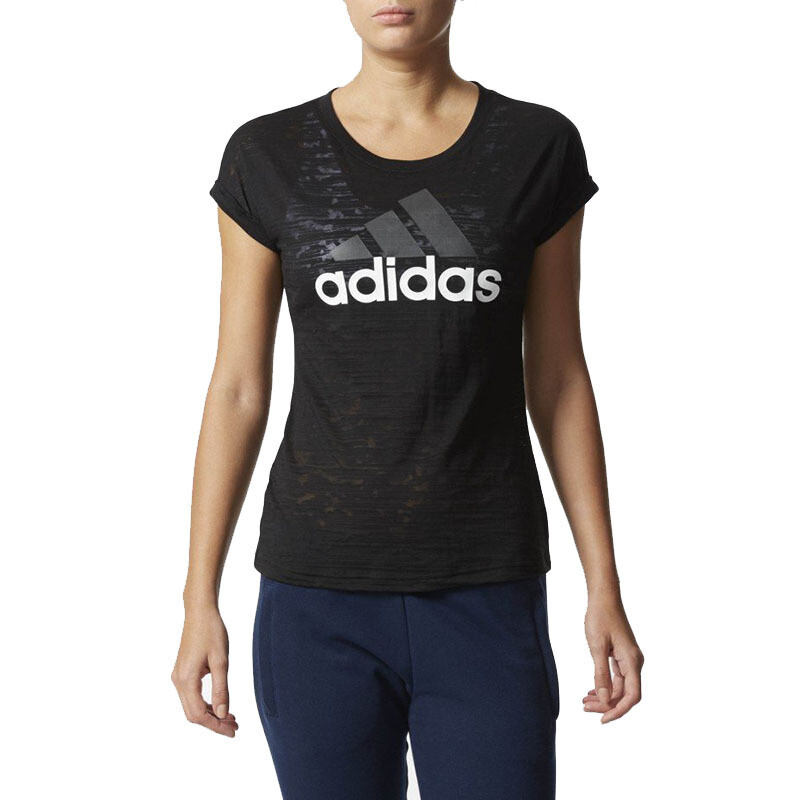 Adidas阿迪达斯女装2017夏季新款训练运动透气圆领短袖T恤BK5072 2XL 默认颜色