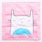 夏季冰垫冰晶水垫可爱卡通图案学生汽车坐垫凉席椅垫夏季降温凉垫多色多款多功能时尚创意家居生活 粉色-Lovely猫