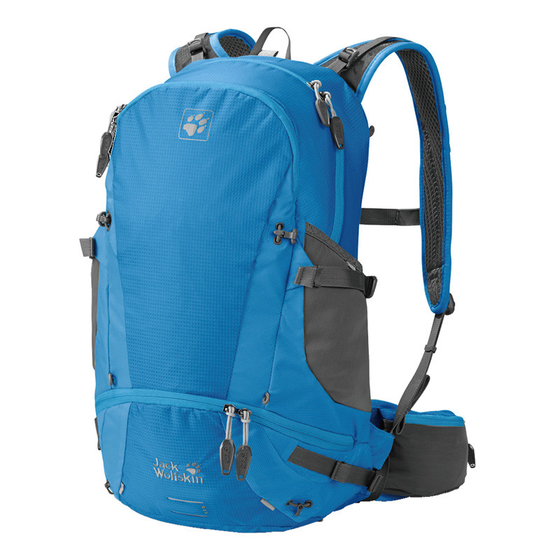 JackWolfskin狼爪30L耐磨实用中性远足包2002293 1651里约蓝