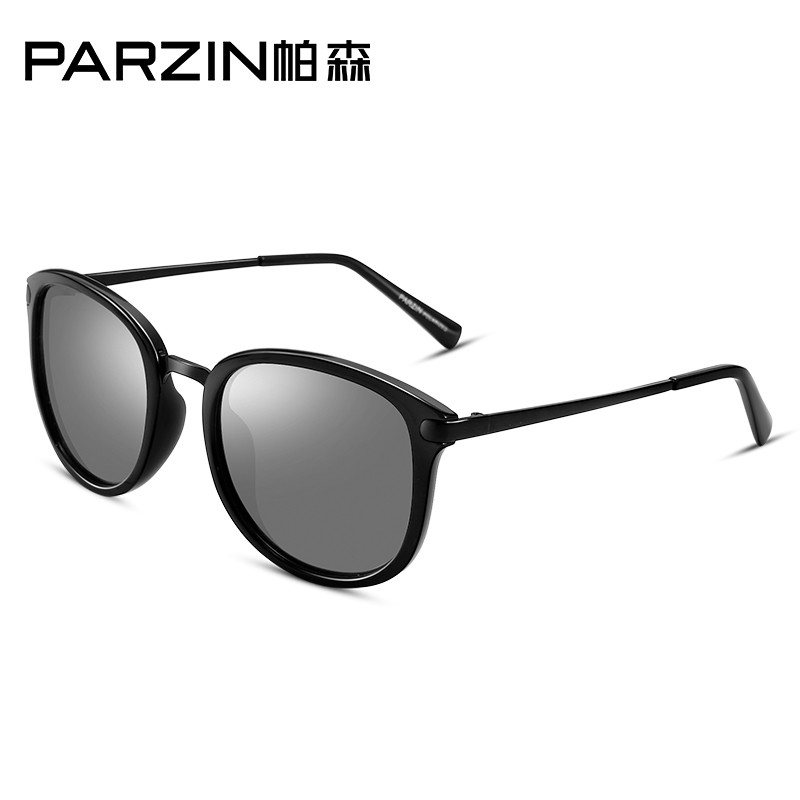 帕森parzin新款复古偏光太阳镜女士时尚全框驾驶眼镜男士情侣款经典