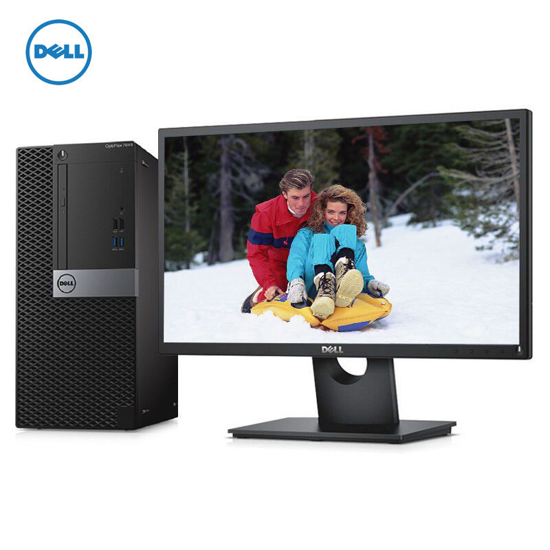 戴尔(DELL)7050MT台式电脑(I7-7700 16G 1TB+128G固2G独显DVDRW21.5无系统3SC)