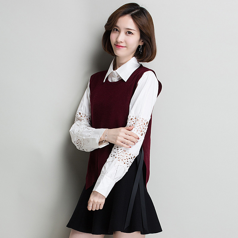 恒源祥女羊毛衫+TMN11170017 L/165 深红