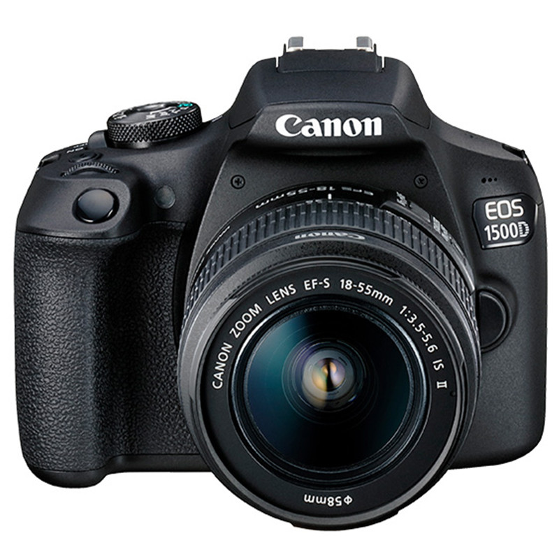 佳能（Canon） EOS 1500D 单反套机（EF-S 18-55mm f/3.5-5.6 IS II） 黑色