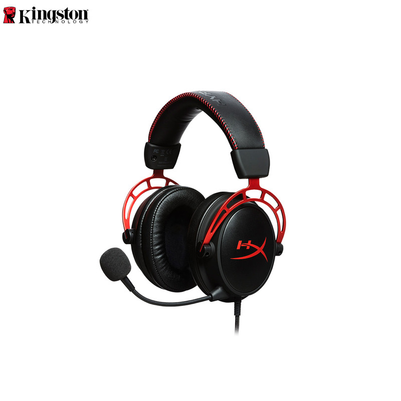 极度未知HyperX Alpha 阿尔法头戴式有线游戏耳机黑红色