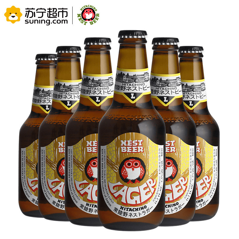 常陆野猫头鹰拉格啤酒 330ml*6瓶